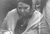 КРУПНЫМ ПЛАНОМ. Фотография. Мария Сергеевна Куксина на Шукшинских чтениях. 1978 год.